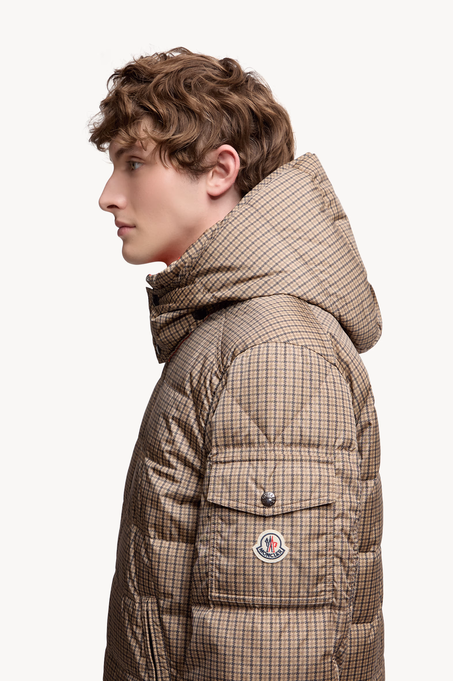 Jonage Reversible Hooded Short Down Jacket Men Brown Moncler 4